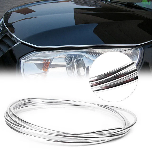10FT/3M Door Edge Guard Scratch Protector Molding Strip Trim Cover Chrome Auto