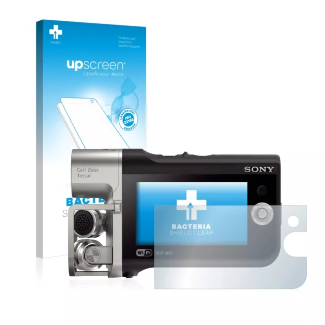 upscreen Pellicola Protettiva Antibatterica per Sony HDR-MV1 Proteggi Schermo