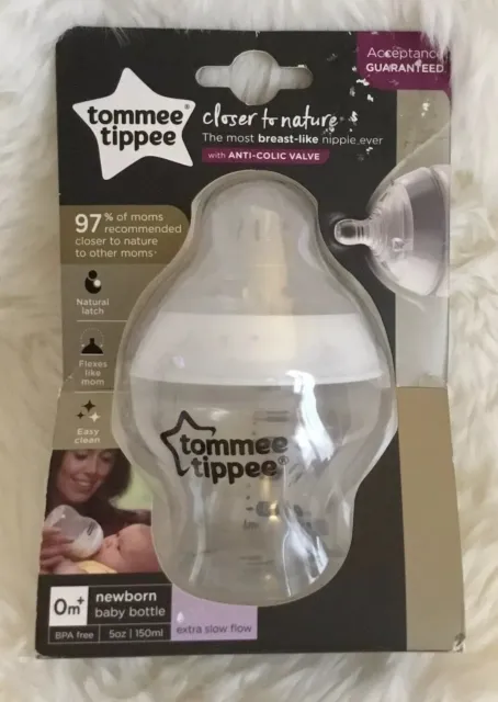 Tommee Tippee Closer to Nature Baby Bottles 5 ounces, Clear, 1 Count