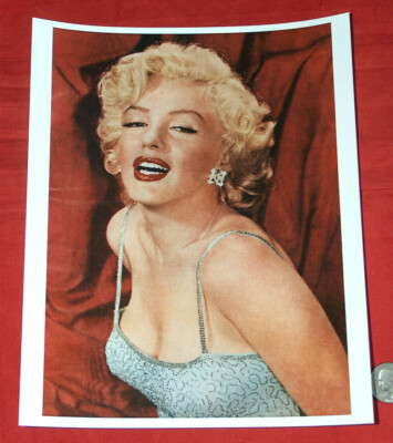 8X10" Color Photo of MARILYN MONROE In Low Cut Party Dress Reprint on AGFA EX