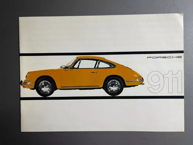 1965 Porsche 911 Deluxe Brochure, Prospekt, English - RARE!! Awesome L@@K