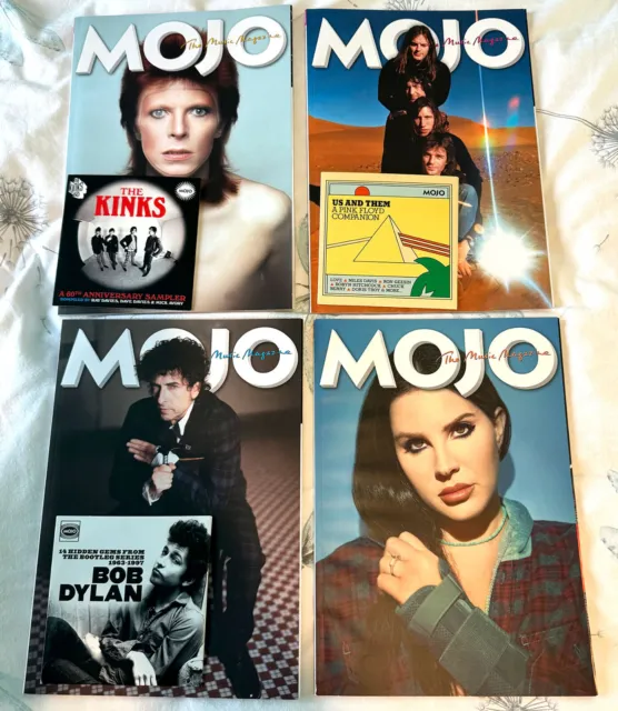 Mojo Magazine - April 21, February, March, May 23 - Bowie, Dylan, Pink Floyd, ..