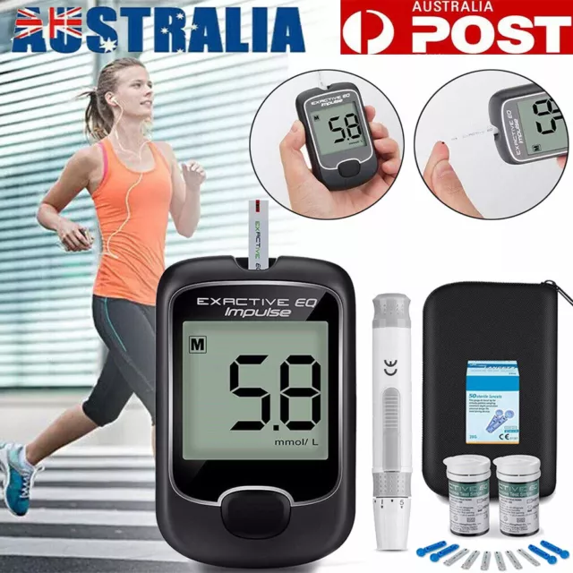 Blood Glucose Monitor Diabetes Testing Kit Blood Sugar Meter with 50 Test Strips