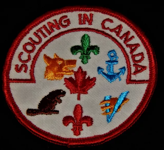 Vintage Scouting Patch, SCOUTS CANADA, With Different Logos, Sea, Wolf, Beaver,V