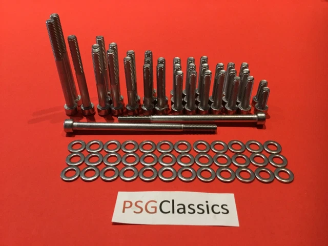 thumbnail image 2 of STIG Stainless Steel Allen Bolt Capscrew Kit – Suzuki GS400 GS425 Engine Covers, 59pcs, 6mm, UK Made, 3-Month Warranty 2 of 5