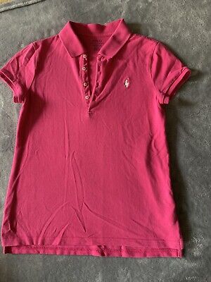 Polo Ralph Lauren Girls Pink Polo Shirt Age 12-14
