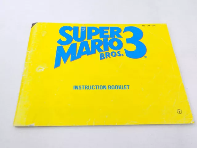 Nintendo Entertainment System NES Super Mario Bros. 3 Instruction Manual Only
