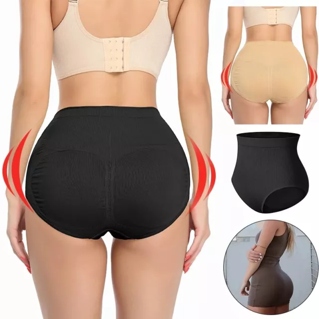 Women Padded Seamless Butt Hip Enhancer Shaper Panties Fake Ass Shorts Briefs AU