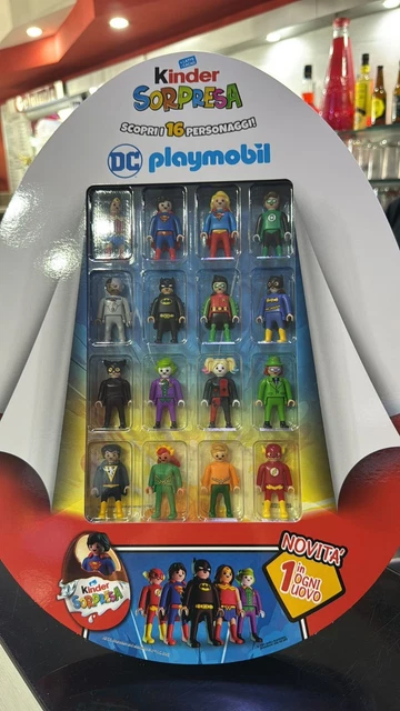 KINDER SORPRESA DC Playmobil Espositore 2025- Nuovo - Completo ...