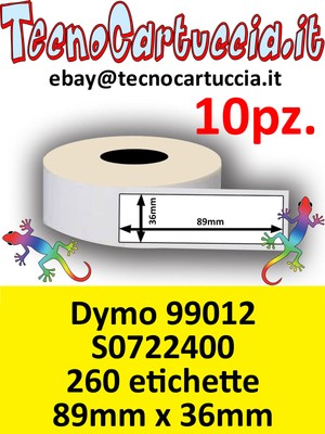 Dymo 11354 10x ROTOLI ETICHETTE COMPATIBILI DYMO LABELWRITER 57x32mm 