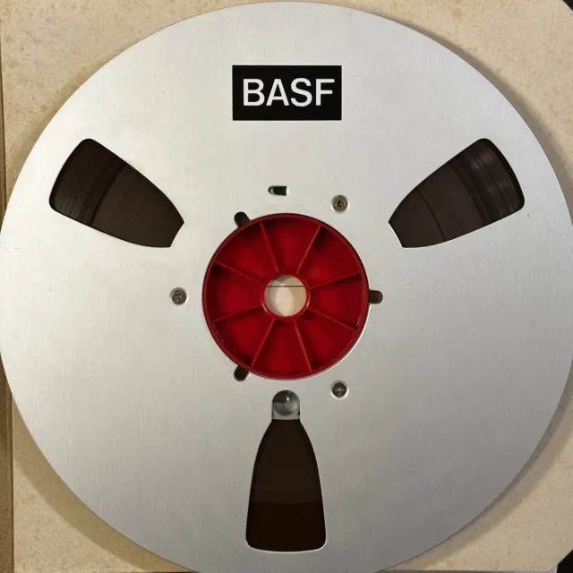 3 REEL TO Reel 7 Inch BASF Recording Tape Used With Music Recorded