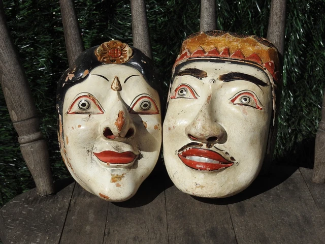 Masques de théâtre TOPENG BALI INDONESIE ART ETHNIQUE
