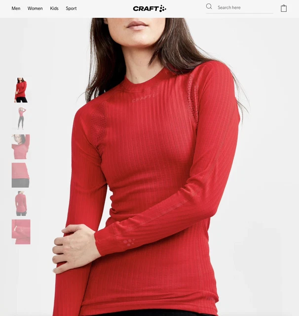 Craft SPORTSWEAR - Women’s Red Extreme Active BASELAYER. Sz M. BNWT. Rrp £59