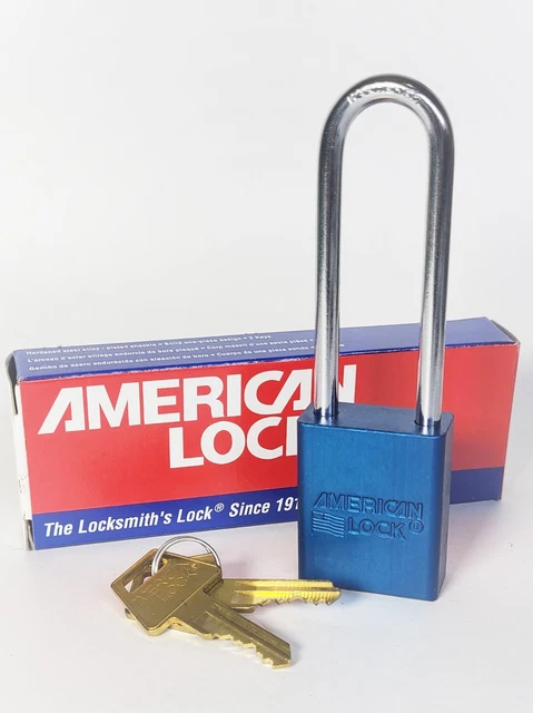 American Lock A1107 Safety lockout Padlock w/2 keys KD - Locksport Rekeyable