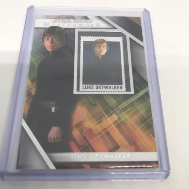 LUKE SKYWALKER 2022 Topps Star Wars Masterwork SC-LS COMMEMORATIVE STAMP CARD