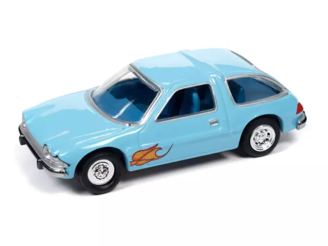 1976 AMC Pacer w/Poker Chip Trivial Pursuit Light Blue Johnny Lightning 2