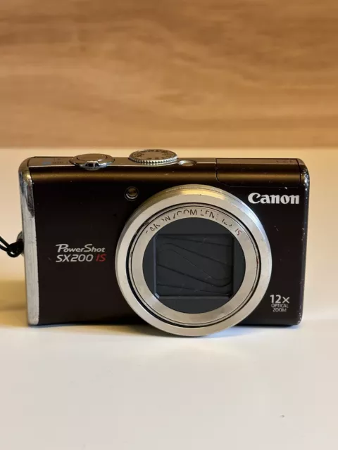 Canon PowerShot SX200 IS 12.1MP Digital Camera - Brown (Fast & Free Postage)