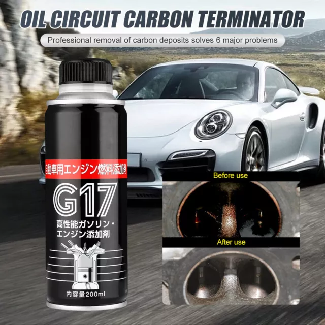 200ml G17 Car Fuel Cleaner System Remove Engine Carbon Deposit Gas Oil Additive