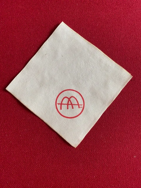 1960's, McDonald's (Slash Logo), "Un-Used" Napkin (Scarce / Vintage)