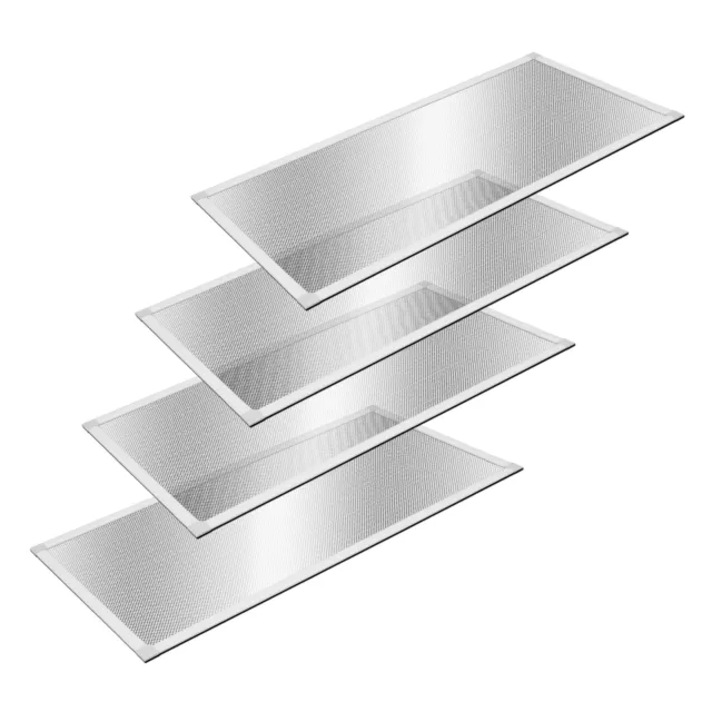 4x Griglie di ventilazione prese aria telaio in alluminio rettangolare 60x115 cm
