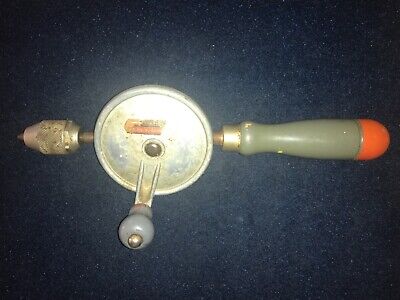 Vintage Stanley Handyman Eggbeater Hand Drill H1214 Made in USA