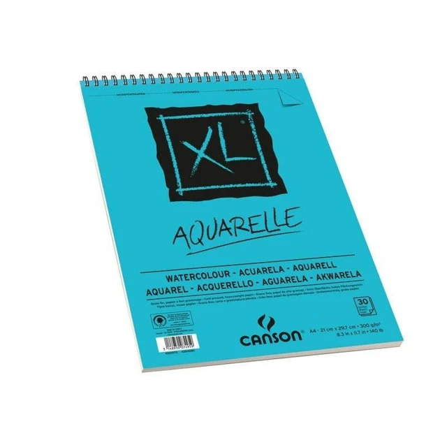 Bloc de acuarela Canson Aquarelle XL 300 g 30 Hojas 5 Unidades [29,7 x 42 cm]