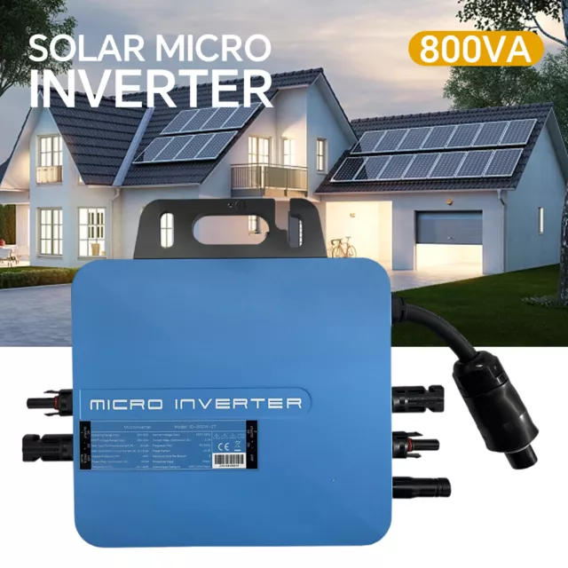600W Grid Tie Micro Inverter MPPT Pure Sine Wave Solar Micro Inverter  AC230V