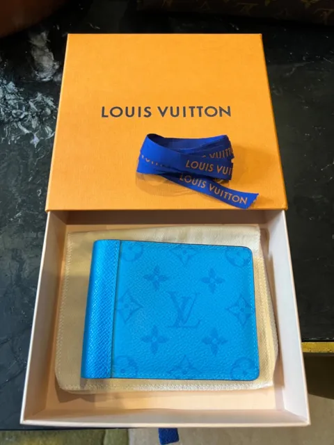 Louis Vuitton Pocket Organizer Monogram Eclipse Lagoon BlueLouis Vuitton  Pocket Organizer Monogram Eclipse Lagoon Blue - OFour