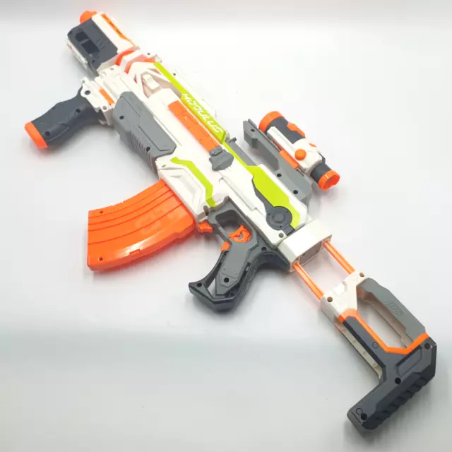 NERF N-Strike Elite XD Modulus ECS-10 Blaster + Zubehör | Funktionsfähig | Gut