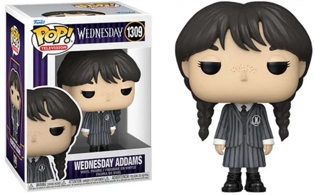 NIB Funko Pop! Wednesday Addams 1309 Figure Jenna Ortega BOX DAMAGE POP IS FINE