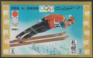 Umm Al Kaiwain Briefmarken Block51 Gestempelt – Sammlermarke Antarktis 1972, Vögel-Motiv