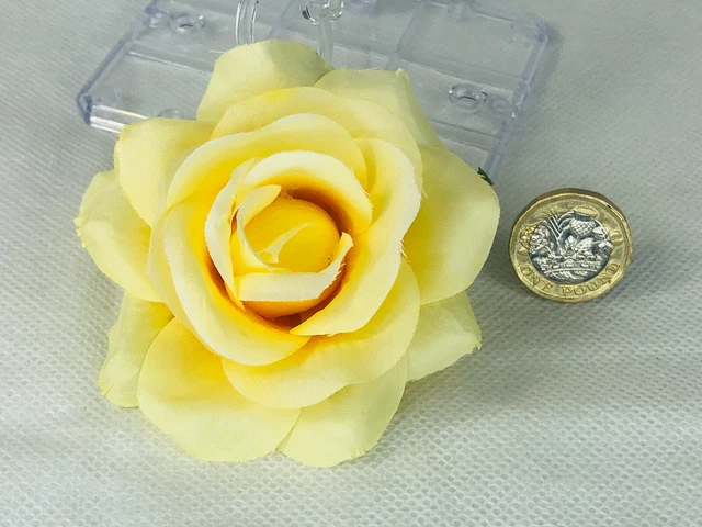 Clip per capelli baffo fiore sposo matrimonio best man albicocca finta realistica inganna
