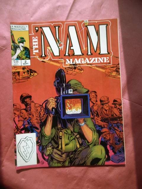 Vintage May 1988 US MARVEL War Military Graphic art Comic THE 'NAM MAGAZINE #2