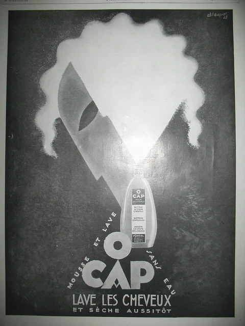 Publicite De Presse Ocap Shampoing Cheveux Illustration Laupol French Ad 1928