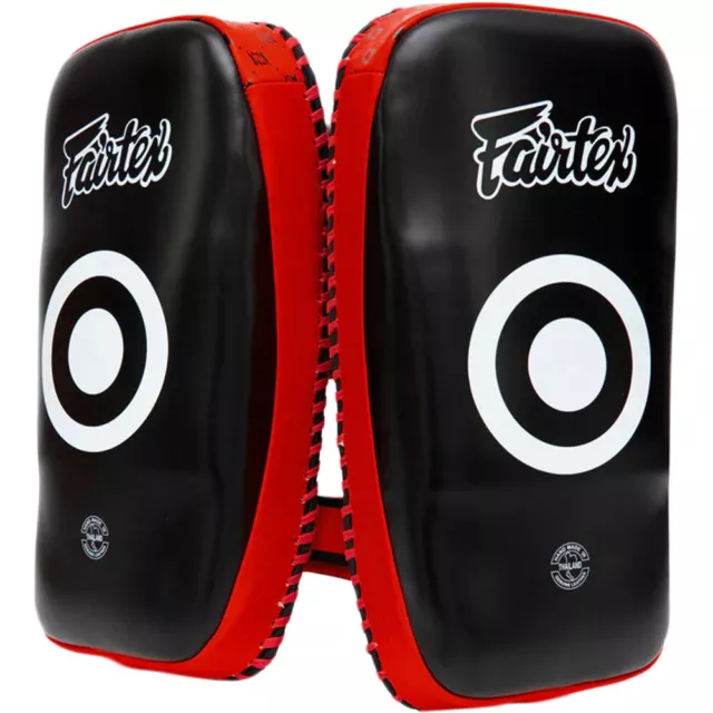 NEW Fairtex Black/Red Standard Thai Kick Pads