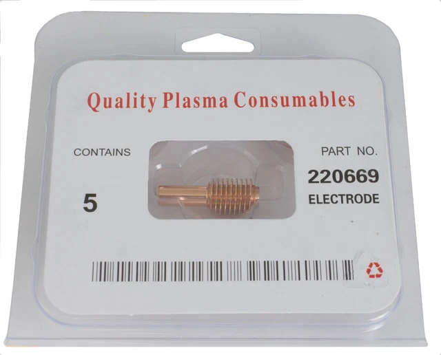 5 Pcs 220669 Fits Hypertherm® Powermax® 45 Aftermarket Electrode *Ships from USA