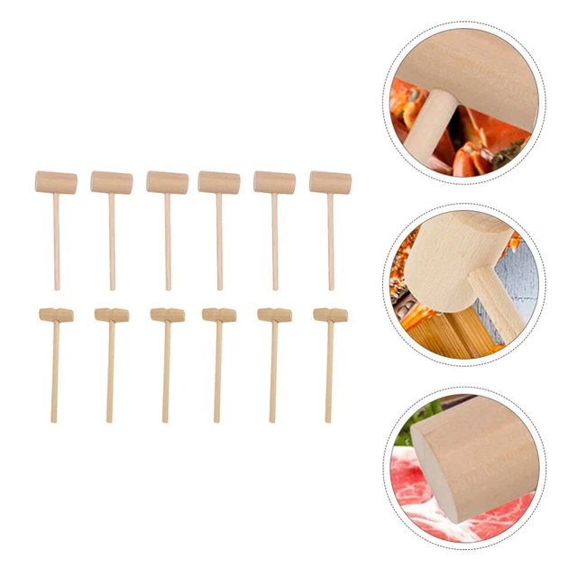 12 pz mazze per martello legno massello panca martello giocattolo torta bambino