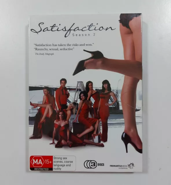 Satisfaction Season 2 DVD Region 4 NEW/SEALED (2008 drama series) Second, two