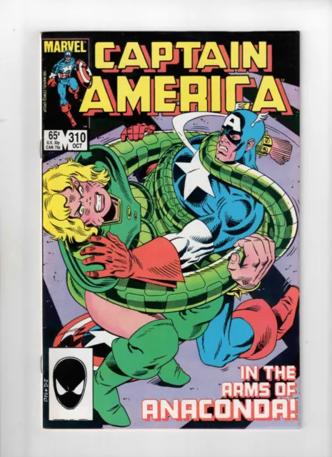 Captain America #310 Marvel Comics 1985 1st App Serpent Society Diamondback