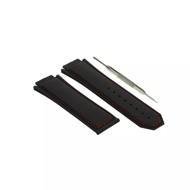 AHK Straps 48mm Rubber Watch Band For Hublot F1 King Power w/ Tool