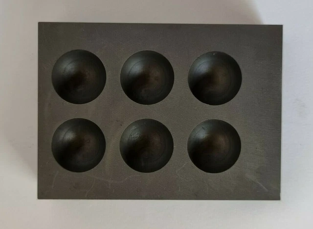 Stampo Per Lingotti In Grafite - Per Fusione Oro E Argento Ad Alta Purezza - Foto 8