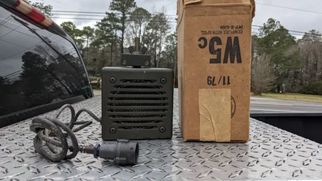 US Military LS-166/U Radio Loud Speaker Vehicle Manpack Use 1960's Era