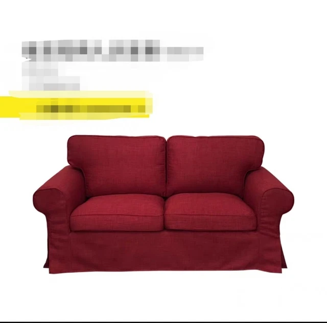 IKEA EKTORP 2SEATER Sofa Cover set red color Custom Made £169.00