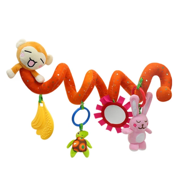 Letto intorno giocattolo a spirale per bambini piccoli culla peluche colorato neonato
