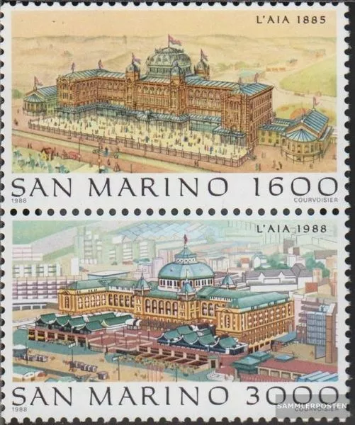 San Marino 1402-1403 pareja (completa edición) nuevo con goma original 1988 el H