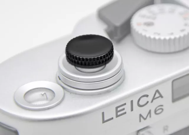 SOFT SHUTTER RELEASE concave BLACK adatto a LEICA M9-P M M10 M-E Typ 220 246 MP