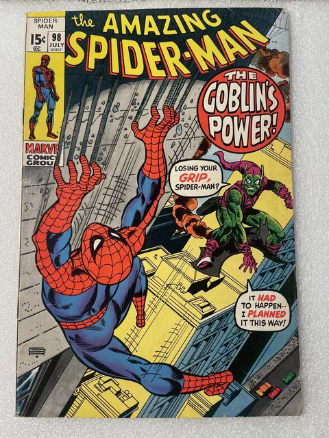 Amazing Spider-Man #98 Drug Issue Green Goblin 1971 Marvel No Comic Code