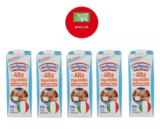 sterilgarda latte uht senza lattosio alta digeribilità 5 litri