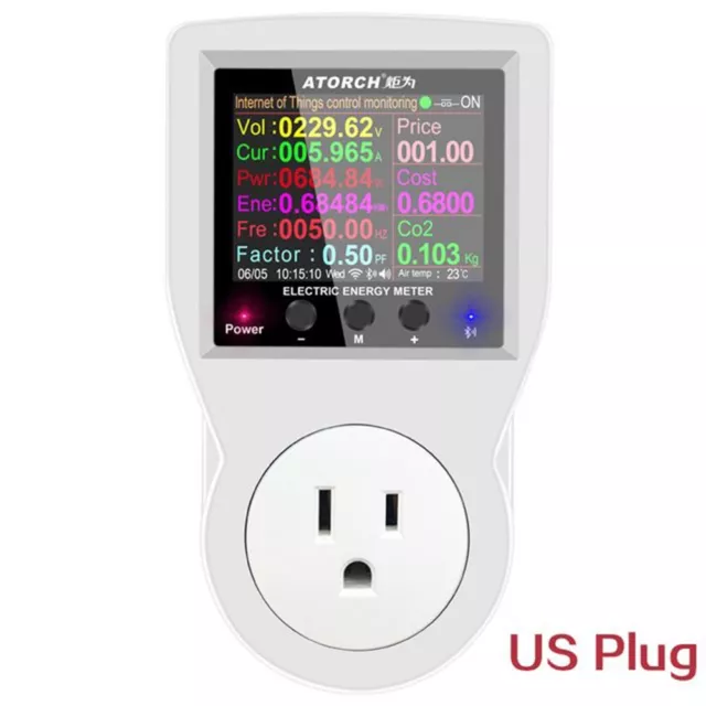 220v AC Smart-Socket Num��rique Wattm��tre Prise Ue Power-Meter-Electricity