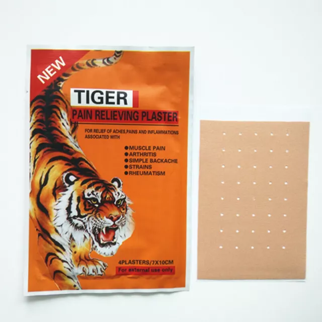 Tiger Pain Balm Relief Plaster Patches - 15 Pack - 60 pcs - 7 x 10cm - FAST SHIP 2